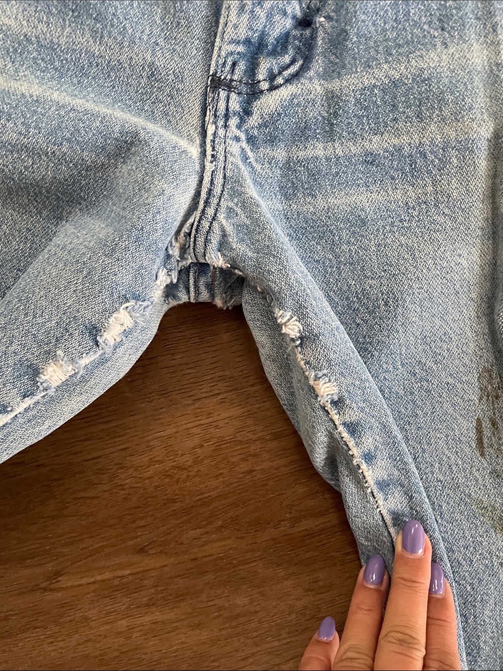 Wrangler Light Blue High-Rise Men’s Jeans with Leather Patch - Picture 4 of 10